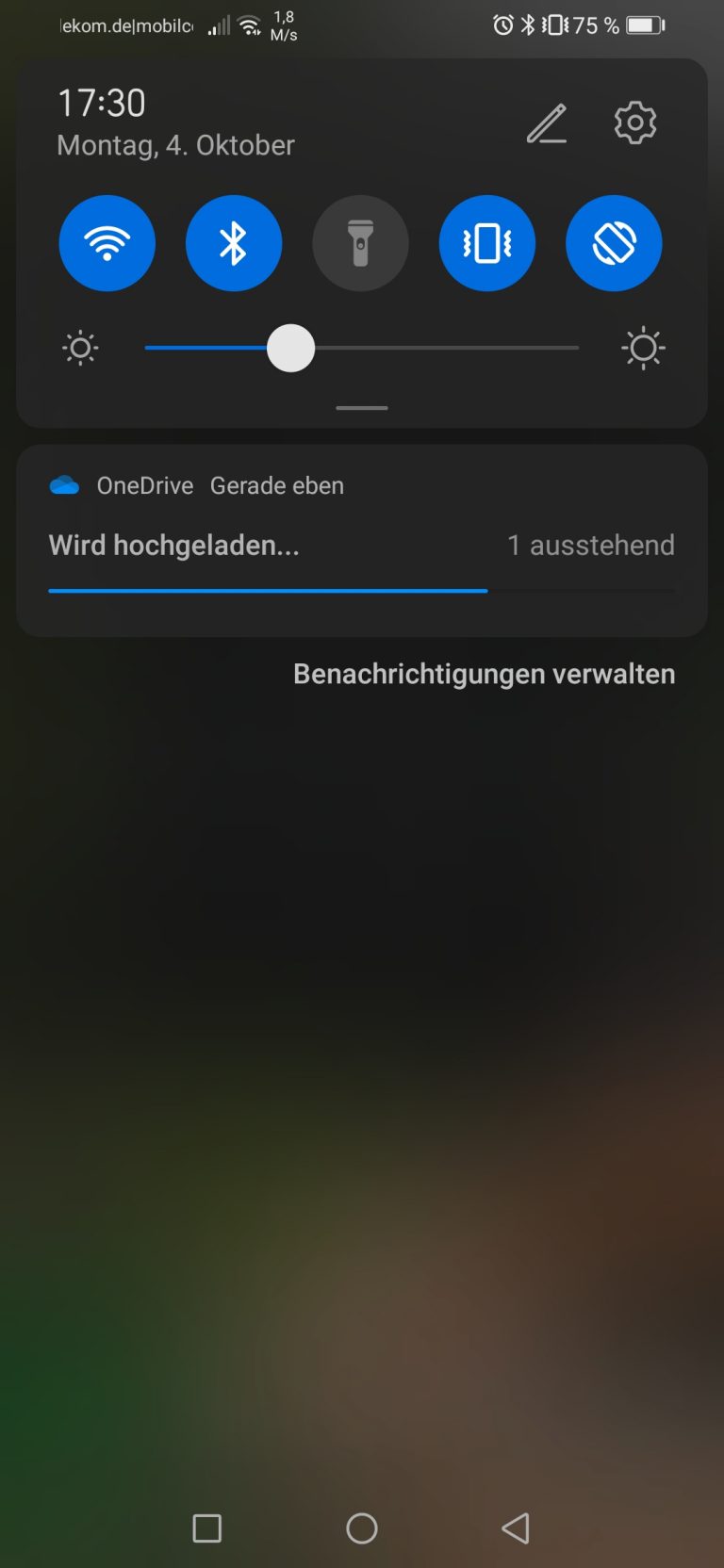 Bedeutung der OneDrive Symbole OneDrive App für Android